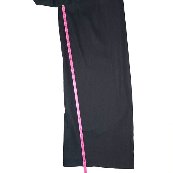 NWT Vince Camuto Black Wide Leg Linen Jumpsuit Size 4 - Picture 15 of 16